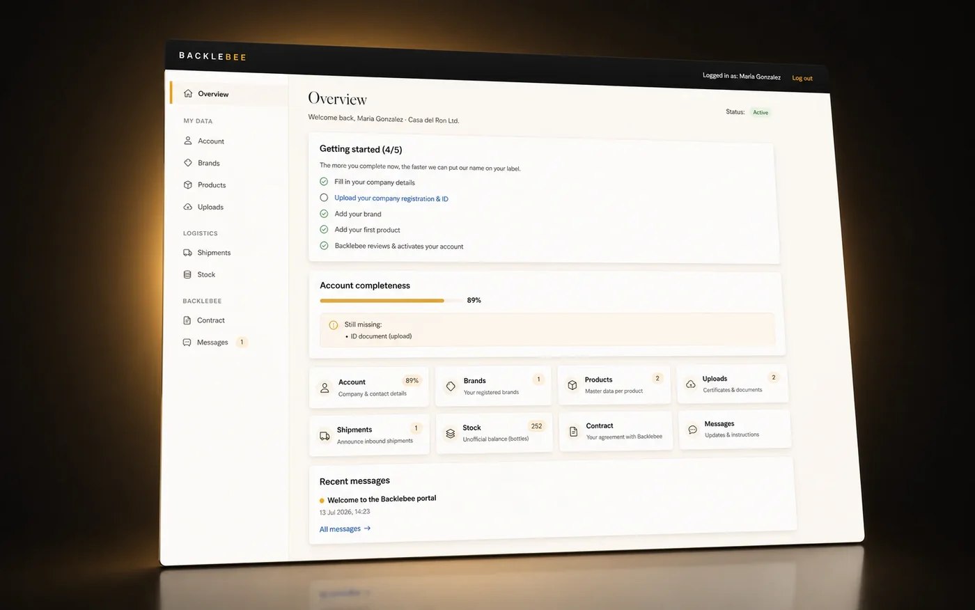 The Backlebee partner portal overview