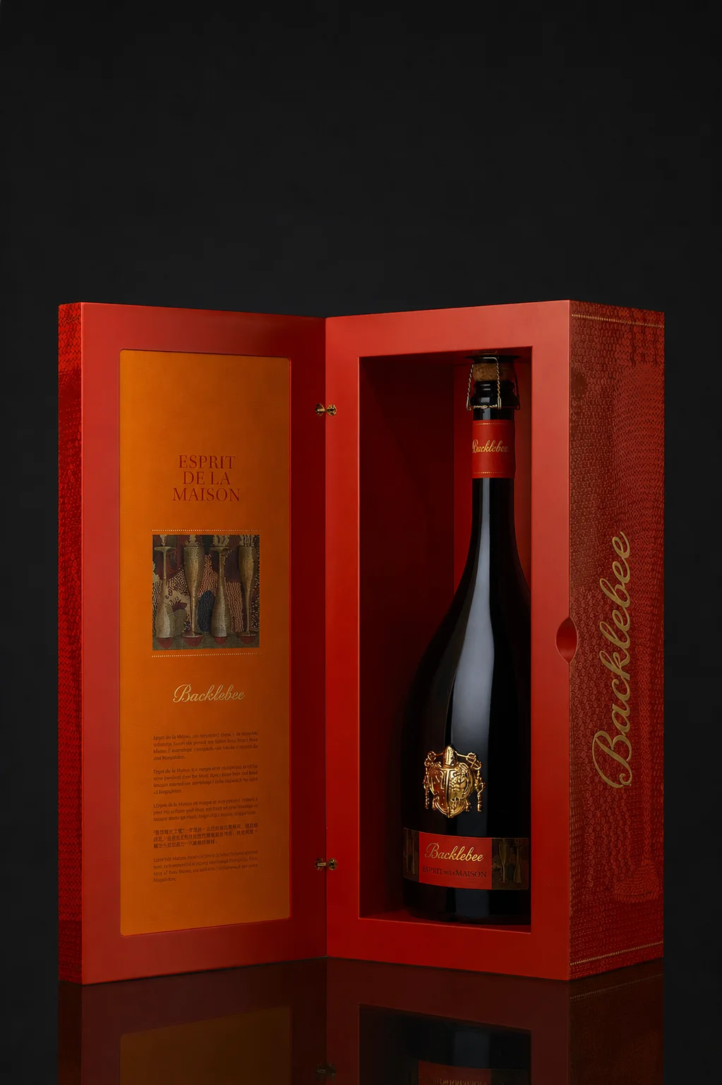 Presentation box with a limited release bottle
